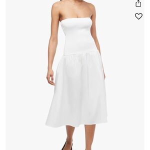 WeWoreWhat Ribbed Cotton Midi Dress